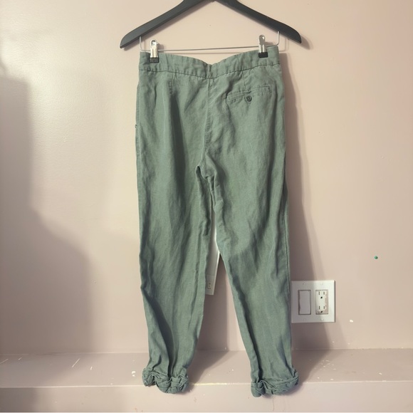 Aritzia Wilfred Allant Drawstring Green Trouser Women Size 0 - Picture 9 of 10
